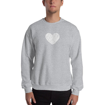 Sweatshirt - White Heart - Rozlar