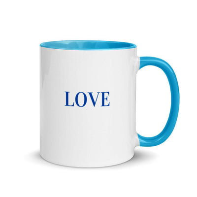 Mug with Color Inside - Love in blue - Rozlar