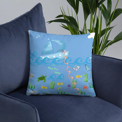 Throw Pillow - A Sea Adventure - Rozlar
