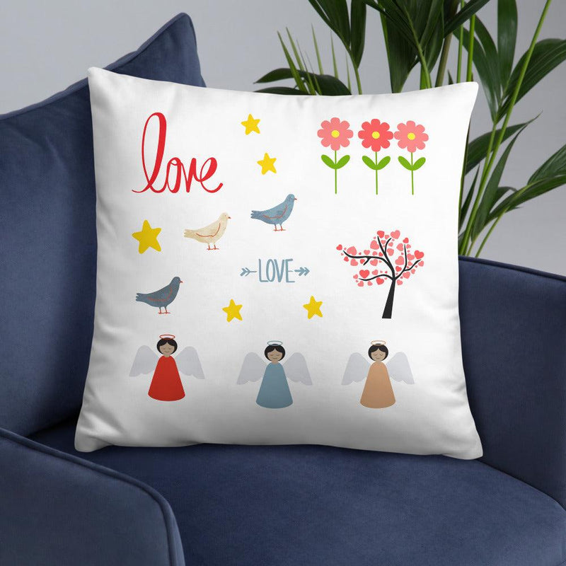 Throw Pillow - Love and Angels - Rozlar