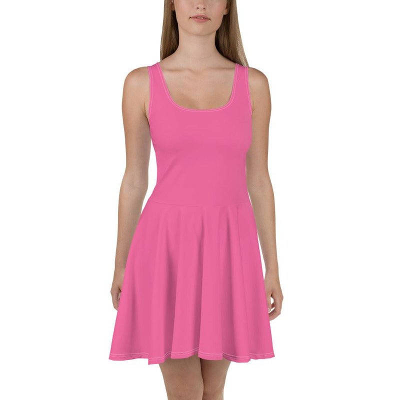 Dress - Strong Pink with a flowing skirt - Rozlar