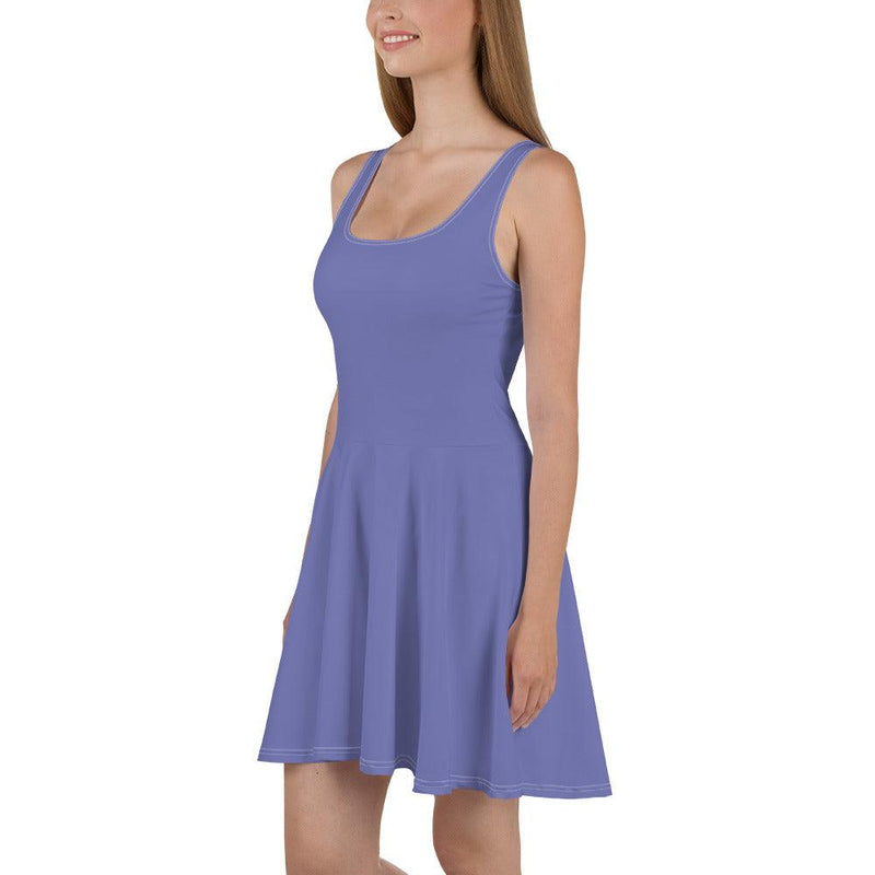 Dress -  Blue light purple with flowing skirt - Rozlar