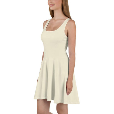 Skater Dress - Stone color with a flowing skirt - Rozlar