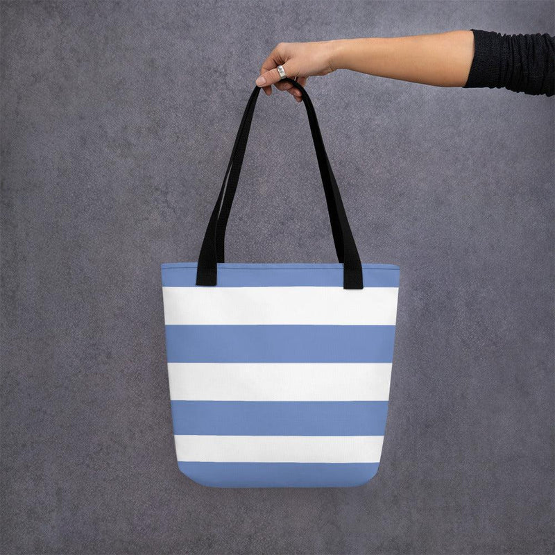 Tote bag - Blue and White Pattern - Rozlar