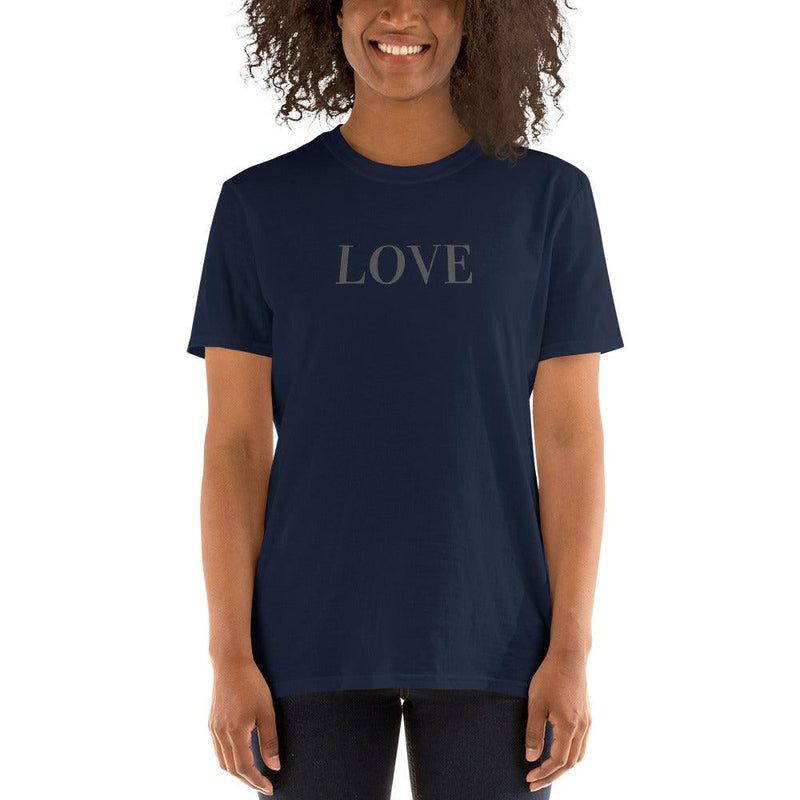 T-Shirt - Love - text in grey - Rozlar