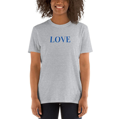 T-Shirt - Love - text in blue - Rozlar