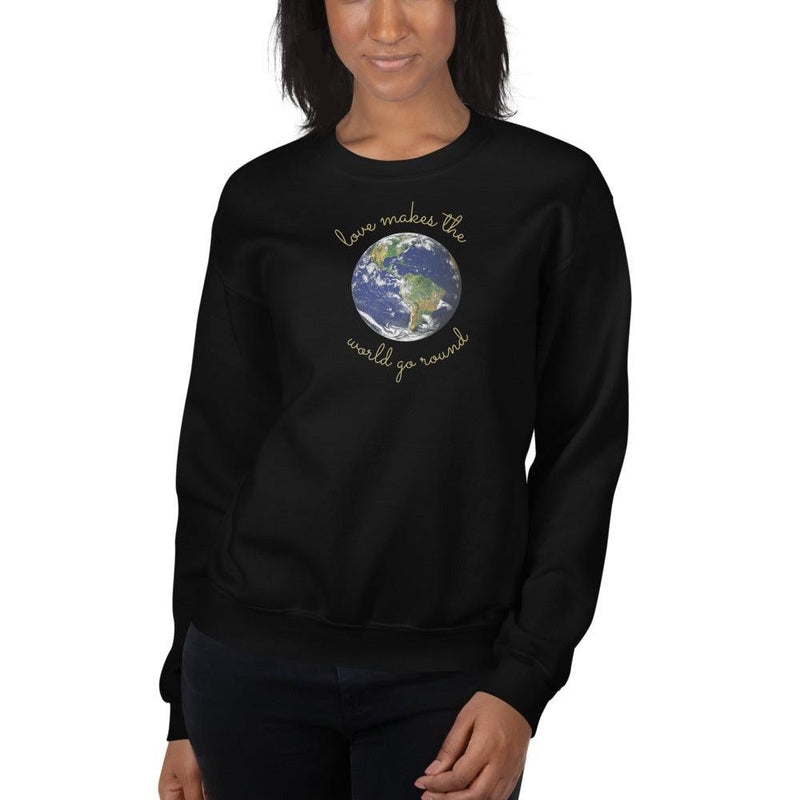 Sweatshirt - Love makes the world go round - Rozlar
