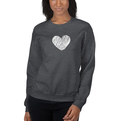 Sweatshirt - White Heart - Rozlar