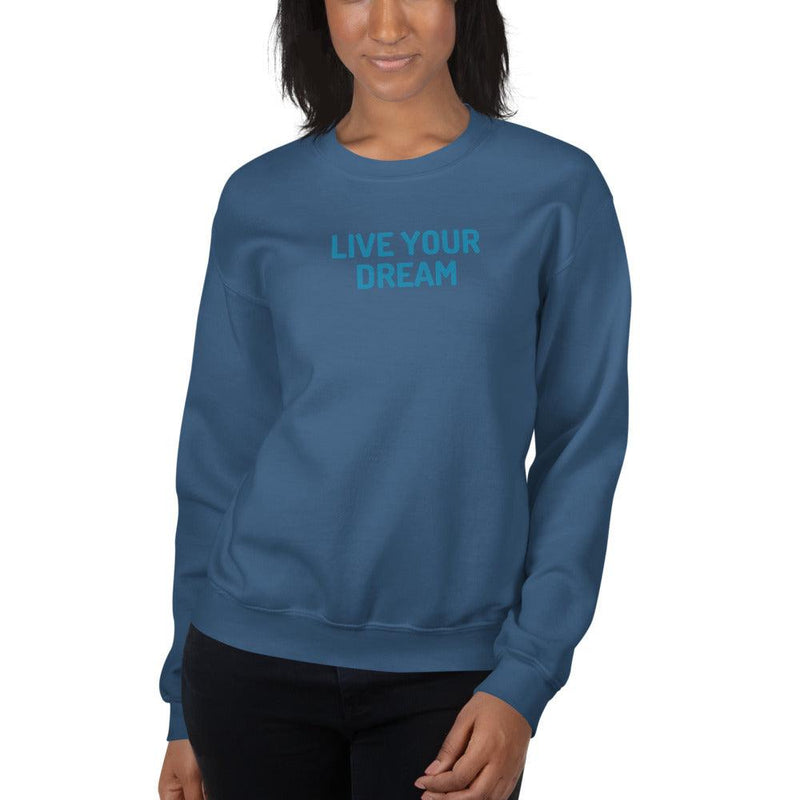 Sweatshirt - Live You Dream in blue - Rozlar