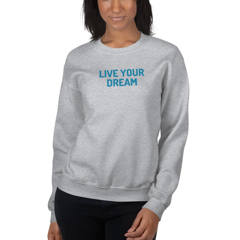 Sweatshirt - Live You Dream in blue - Rozlar