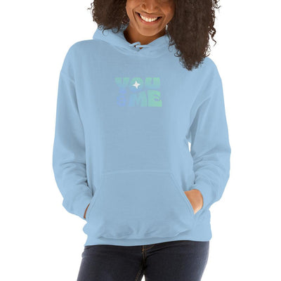 Hoodie - You & Me - text in blue - Rozlar