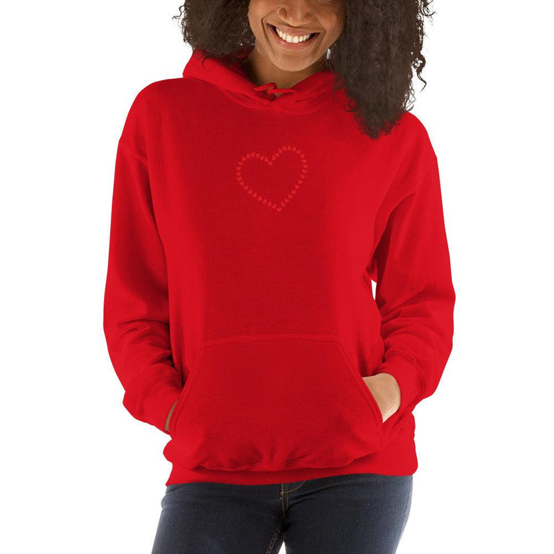 Hoodie - Red Heart made of Red Hearts  - NEW ARRIVAL - Rozlar