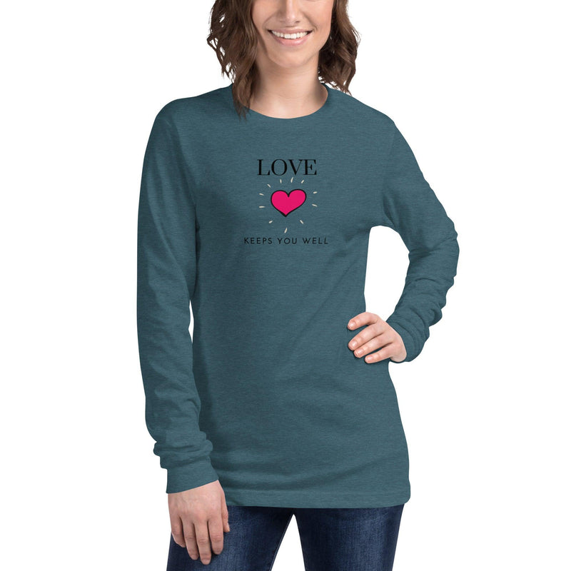 Long Sleeve Tee - Love keeps you well - Rozlar