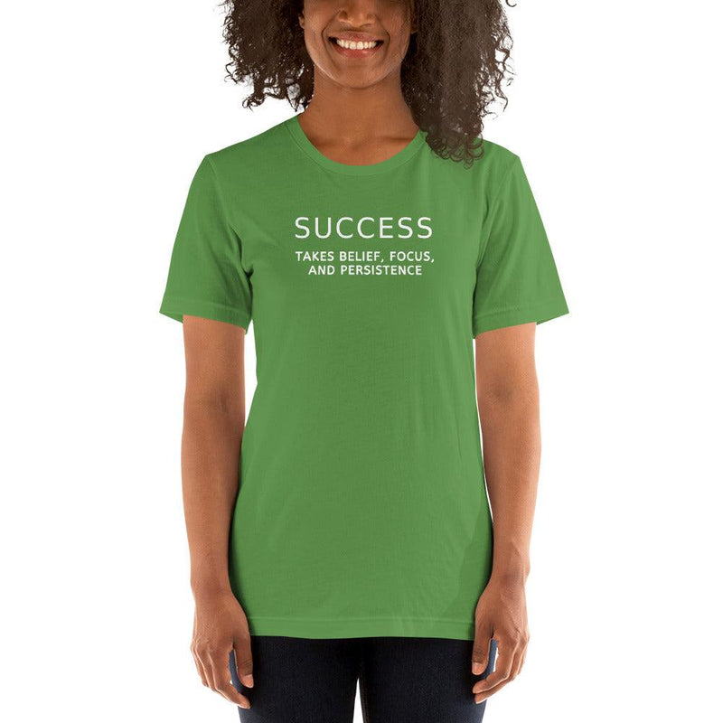 T-shirt - Success Takes Belief, Focus, And Persistence - Rozlar