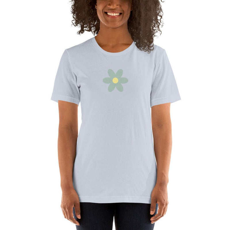 T-shirt - Flower in Light Blue - Rozlar