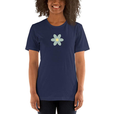 T-shirt - Flower in Light Blue - Rozlar