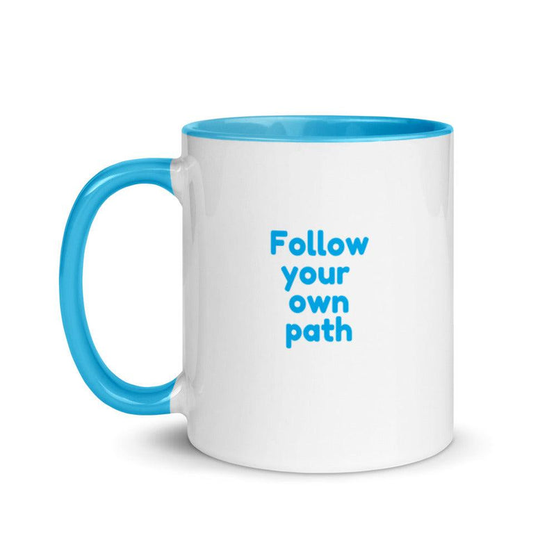 Mug with Color Inside - Follow Your Own Path - Rozlar