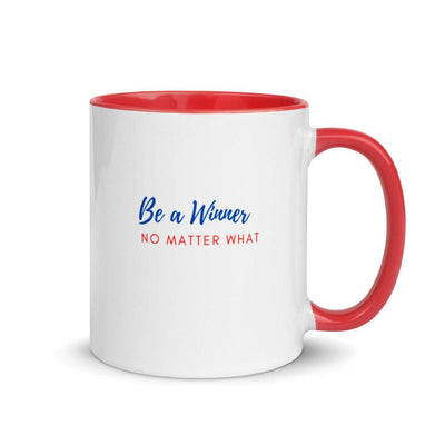 Mug with Color Inside - Be a Winner Not Matter What - Rozlar