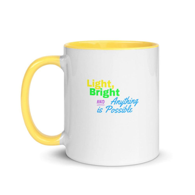 Mug with Color Inside - Light, Bright and Anything is Possible - Rozlar