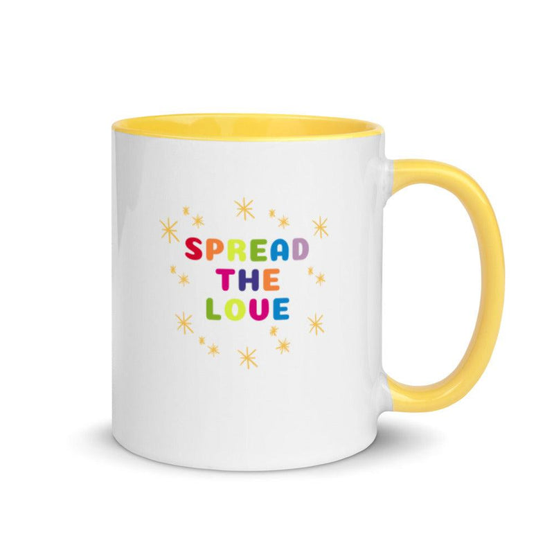 Mug with Color Inside - Spread the Love - Rozlar