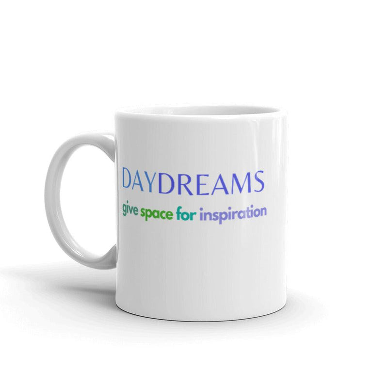 Mug Glossy White - Daydreams give space for inspiration - Rozlar