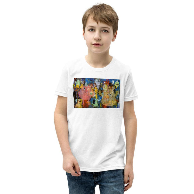Youth T-Shirt - Abstract Gathering with Friends - Rozlar
